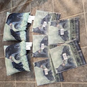 Black Bear (5) Valances & (2) Pillows (Sold as Set)
